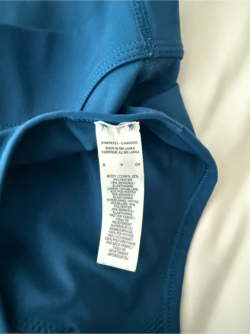 Nike Women's Deep Blue Racerback Sports Bra with White Swoosh
